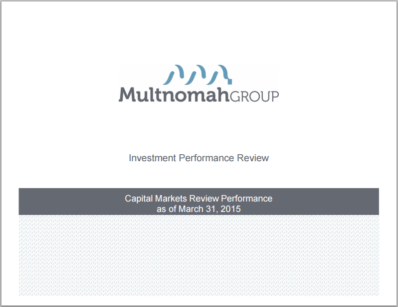 1st Quarter 2015 Market Update